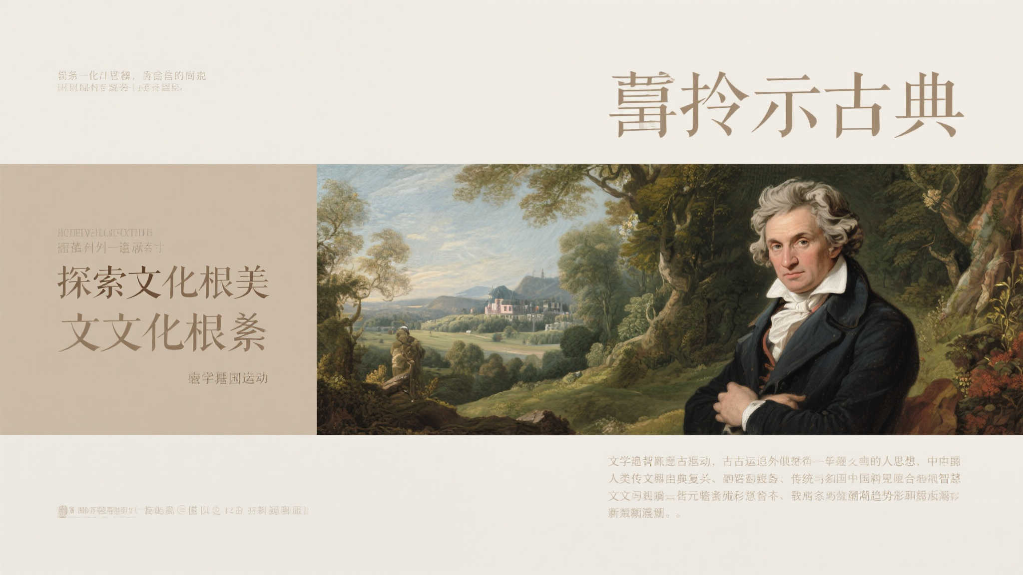 歌德笔下的古老运动在中国焕发生机 前言:重拾古典之美,探寻文化根脉
两百多年前,德